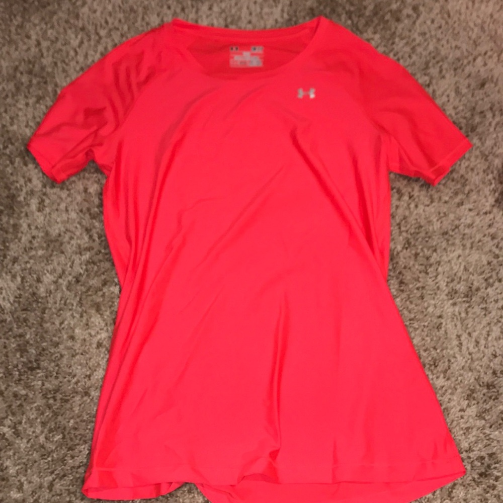 Neon pink athletic shirt